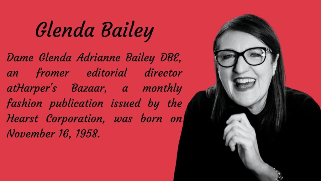 Fashion Journalist Glenda Bailey